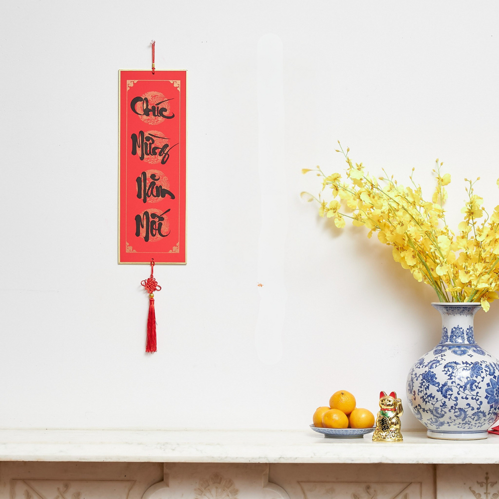 Lunar New Year wall hangings (Chinese and Vietnamese)