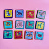 Memory match game with colorful tiles of the 12 Chinese Zodiac animals and Vietnamese variations, offering a fun and educational activity for kids and families.