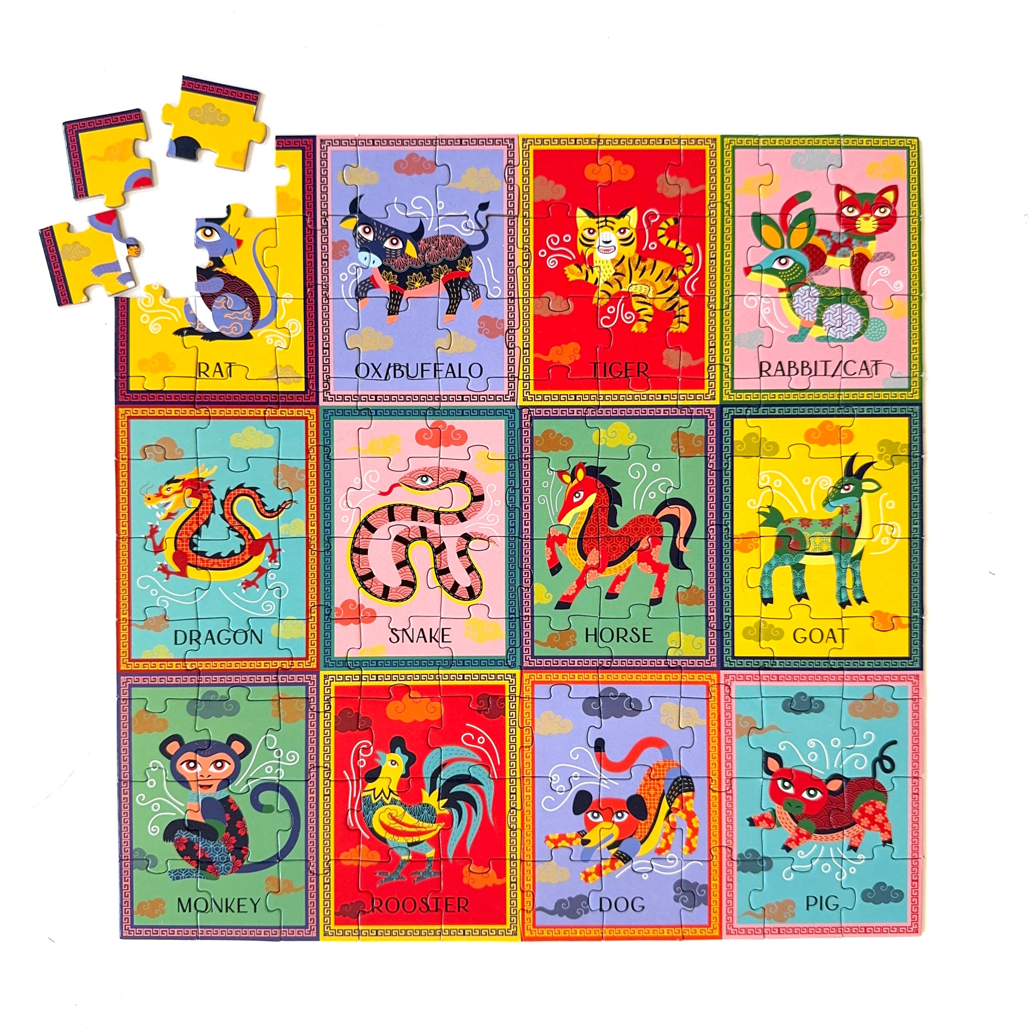 Chinese Zodiac 100-Piece Puzzle