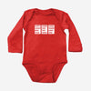 Lunar New Year Greeting Long Sleeve Onesies