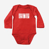Lunar New Year Greeting Long Sleeve Onesies