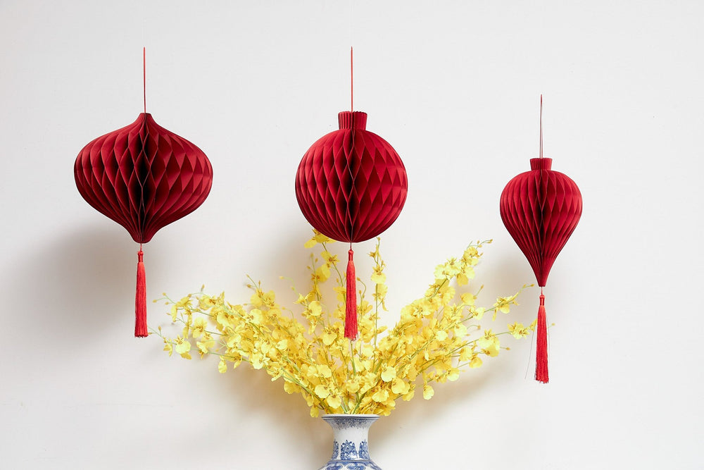 Honeycomb Red Lanterns (set of 6)