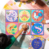 kids playing bau cua for lunar new year