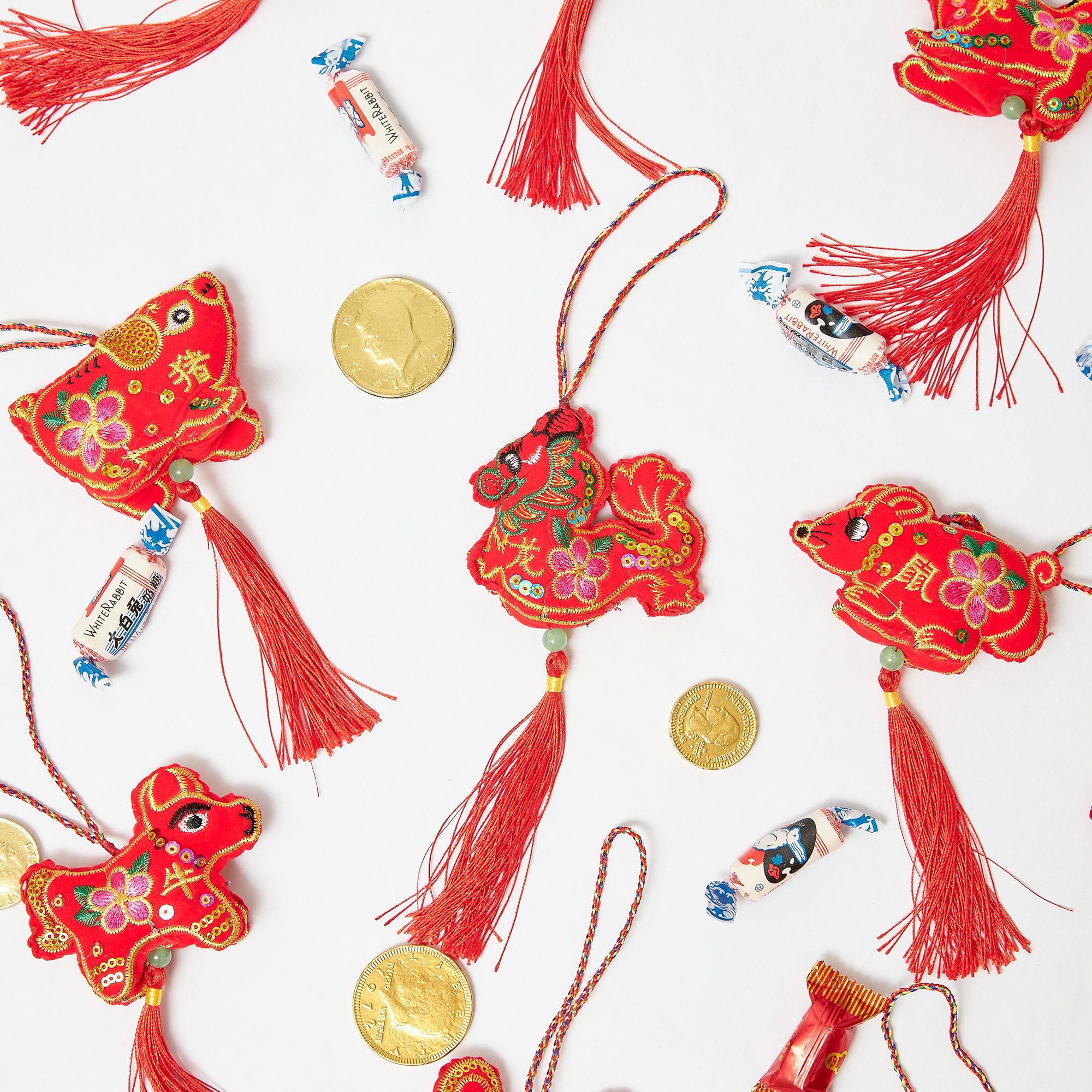 Chinese zodiac ornament set